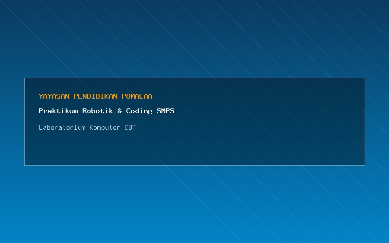 Praktikum Robotik & Coding Siswa SMPS Antam di Lab Komputer Modern